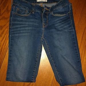 Bullhead Black dark blue skinny jeans